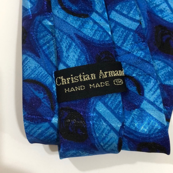 CHRISTIAN ARMAND MEN’s POLYESTER TIE - Picture 3 of 4